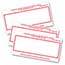 Auto Supplies Stock Number Mini Signs, Red Border, Form #610, 250/BX Thumbnail 1