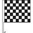 Auto Supplies Standard Clip-On Flag, Black/White Check Thumbnail 1