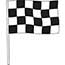 Auto Supplies Antenna Flag, Supreme Cloth, Black & White Checkered Flag, 12/PK Thumbnail 1