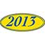 Auto Supplies Window Sticker, 2013, Oval, Blue/Yellow, 12/PK Thumbnail 1