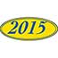 Auto Supplies Window Sticker, 2015, Oval, Blue/Yellow, 12/PK Thumbnail 1