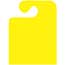 Auto Supplies Mirror Hang Tags, J Hook, Blank, Large, Yellow, 50/PK Thumbnail 1