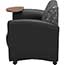 OFM InterPlay Series Single Seat Chair with Bronze Tablet, Black/Nickel Thumbnail 6