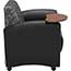 OFM InterPlay Series Single Seat Chair with Bronze Tablet, Black/Nickel Thumbnail 4