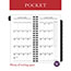AT-A-GLANCE Executive Pocket Size Weekly/Monthly Planner Refill, 3 1/4" x 6 1/4", White, 2022 Thumbnail 6