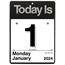 AT-A-GLANCE Today Is Wall Calendar, 6 5/8 in x 9 1/8 in, White, 2024 Thumbnail 1