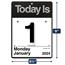AT-A-GLANCE Today Is Wall Calendar, 6 5/8 in x 9 1/8 in, White, 2024 Thumbnail 4