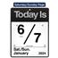 AT-A-GLANCE Today Is Wall Calendar, 9 3/8 in x 12 in, White, 2024 Thumbnail 3
