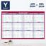AT-A-GLANCE Erasable Vertical/Horizontal Wall Planner, 24" x 36", Blue/Red, 2023 Thumbnail 2