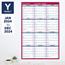 AT-A-GLANCE Erasable Vertical/Horizontal Wall Planner, 24 in x 36 in, Blue/Red, 2024 Thumbnail 3