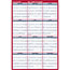 AT-A-GLANCE Erasable Vertical/Horizontal Wall Planner, 32" x 48", Blue/Red, 2023 Thumbnail 4