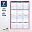 AT-A-GLANCE Erasable Vertical/Horizontal Wall Planner, 32 in x 48 in, Blue/Red, 2024 Thumbnail 3