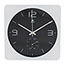 Alba 12" Silent Wall Clock with Temperature Function, White Thumbnail 1