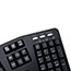 Adesso Tru-Form Media Contoured Ergonomic Keyboard - USB - 105 Keys - Black Thumbnail 7