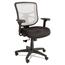 Alera Alera Elusion Series Mesh Mid-Back Swivel/Tilt Chair, Supports 275lb, 17.9" to 21.8" Seat, Black Seat, White Back, Black Base Thumbnail 1