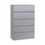 Alera Lateral File, 5 Legal/Letter/A4/A5-Size File Drawers, 1 Roll-Out Posting Shelf, Light Gray, 42" x 18" x 64.25" Thumbnail 1
