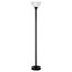 Alera Floor Lamp, 71" High, Translucent Plastic Shade, 11.25"w x 11.25"d x 71"h, Matte Black Thumbnail 1