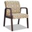 Alera Alera Reception Lounge WL Series Guest Chair, 24.21" x 24.8" x 32.67", Tan Seat/Back, Mahogany Base Thumbnail 1