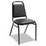 Alera Padded Steel Stacking Chair, Supports Up to 250 lb, Black, 4/Carton Thumbnail 1