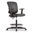 Alera Alera Everyday Task Stool, Bonded Leather Seat/Back, Supports Up to 275 lb, 20.9" to 29.6" Seat Height, Black Thumbnail 1