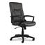 Alera Alera YR Series Executive High-Back Swivel/Tilt Bonded Leather Chair, Supports 275 lb, 17.71" to 21.65" Seat Height, Black Thumbnail 1