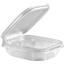 Anchor Packaging Safe Pinch® Tamper-Evident Shallow Hinged Container, 6"x 5", 8 oz, Clear, 200/CS Thumbnail 1