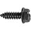 Auto Supplies Lic Plate Screw Slotted Hex Washer Head, Black E-Coat, #14 x 3/4", 100/BX Thumbnail 1