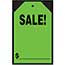 Auto Supplies Window Tag Sticker, Sale!, Green, 7" x 11", 12/PK Thumbnail 1