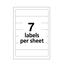 Avery File Folder Labels on 4 in x 6 in Sheets, Easy Peel, Print and Handwrite, 2/3 in x 3-7/16 in, White and Red, 252/Pack Thumbnail 5