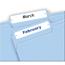 Avery File Folder Labels on 4 in x 6 in Sheets, Easy Peel, Print and Handwrite, 2/3 in x 3-7/16 in, White, 252/Pack Thumbnail 2