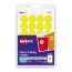 Avery Removable Color-Coding Labels, Removable Adhesive, Yellow, 3/4" Diameter, 1008/PK Thumbnail 1