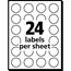 Avery Printable Color-Coding Labels, Removable Adhesive, 3/4 in Round, Green, 1,008/Pack Thumbnail 2