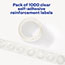 Avery Self-Adhesive Reinforcement Labels, Clear, 1/4" Round, 1000/PK Thumbnail 3