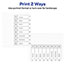 Avery Customizable Table of Contents Double-Column Dividers, Preprinted 1-16 Multicolor Tabs Thumbnail 4