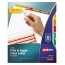 Avery Print & Apply Clear Label Dividers, Index Maker® Easy Apply™ Printable Label Strip, 8 Multicolor Tabs Thumbnail 1