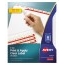 Avery Print & Apply Clear Label Dividers, Index Maker® Easy Apply™ Printable Label Strip, 8 White Tabs Thumbnail 1