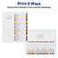 Avery Customizable Table of Contents Dividers, Printable, 26 Preprinted A-Z Arched Multicolor Tabs Thumbnail 3