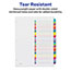 Avery Customizable Table of Contents Dividers, Printable, 26 Preprinted A-Z Arched Multicolor Tabs Thumbnail 2