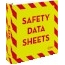 Avery Safety Data Sheet Heavy Duty Binder with One Touch EZD® Rings, 2", Yellow/Red Thumbnail 1