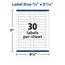 Avery EcoFriendly Inkjet Laser File Folder Labels, 2/3" x 3-7/16", White, 1500/Box Thumbnail 7