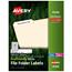 Avery EcoFriendly Inkjet Laser File Folder Labels, 2/3" x 3-7/16", White, 1500/Box Thumbnail 1