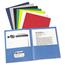 Avery Two-Pocket Folders, Embossed Paper, Dark Blue, 25/BX Thumbnail 5