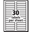 Avery EcoFriendly File Folder Labels, Permanent Adhesive, 2/3" x 3 7/16", 750/PK Thumbnail 3