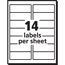 Avery EcoFriendly Address Labels, Permanent Adhesive, 1 1/3" x 4", 1400/BX Thumbnail 3