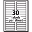 Avery File Folder Labels, TrueBlock® Technology, Permanent Adhesive, Orange, 2/3" x 3 7/16", 750/PK Thumbnail 3
