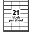 Avery Address Labels for Copiers, Permanent Adhesive, 1 1/2" x 2 13/16", 2,100/BX Thumbnail 3
