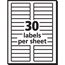 Avery File Folder Labels, TrueBlock® Technology, Permanent Adhesive, 2/3" x 3 7/16", 1500/BX Thumbnail 3
