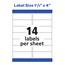 Avery Laser Waterproof Address Labels with Ultrahold Permanent Adhesive, 1.33" x 4", White, 700 Labels Thumbnail 9