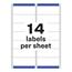 Avery Laser Address Labels, Matte, 1.33" x 4", Clear, 700 Labels Thumbnail 7