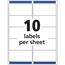 Avery Laser Shipping Labels, 2" x 4", Matte Clear, 500/Box Thumbnail 5
